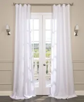 Exclusive Fabrics Furnishings Linen Sheer Curtain Panels