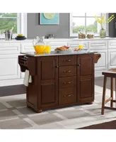 Crosley Eleanor Stainless Steel Top Kitchen Island