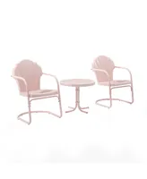 Crosley Tulip 3 Piece Metal Conversation Seating Set