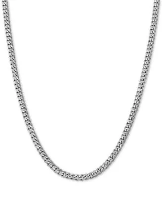 Giani Bernini Cuban Link Chain 2 3 4mm Necklace Collection In Sterling Silver Created For Macys