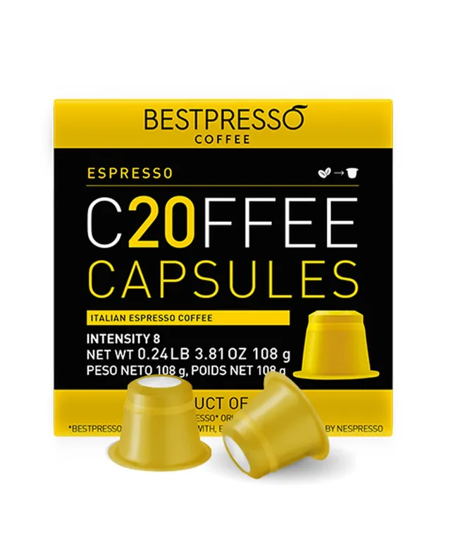 Bestpresso Espresso Nespresso Originaline Compatible Capsules - 120 Count