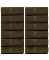 Bc Bare Cotton Luxury Hotel Spa Towel Turkish Wash Cloths, Set of 12