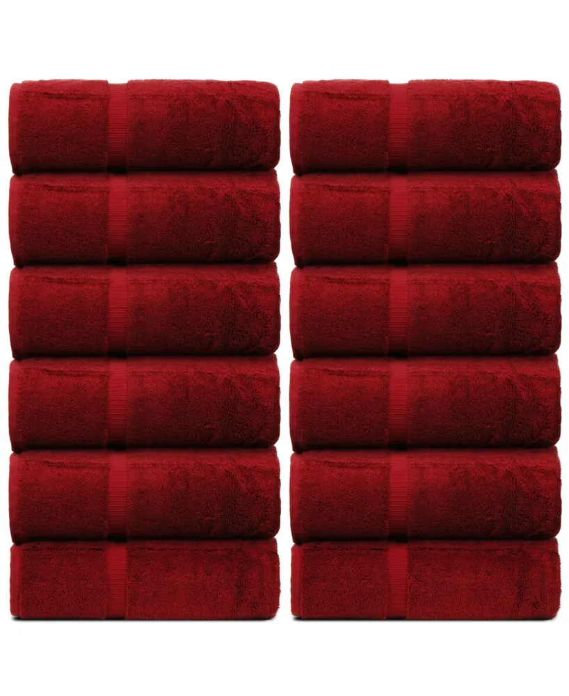 Bc Bare Cotton Luxury Hotel Spa Towel Turkish Wash Cloths, Set of 12