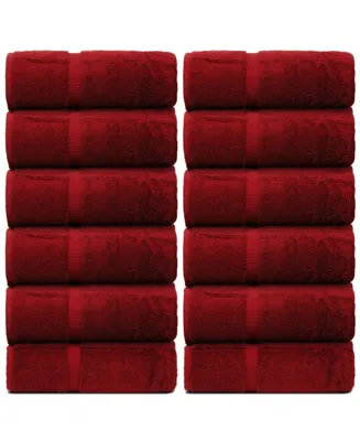 Bc Bare Cotton Luxury Hotel Spa Towel Turkish Wash Cloths, Set of 12