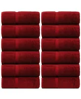 Bc Bare Cotton Luxury Hotel Spa Towel Turkish Wash Cloths, Set of 12