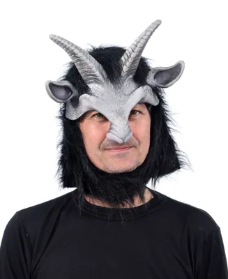 Zagone Studios Cute Black Satyr Headpiece Latex Adult Costume Mask One Size
