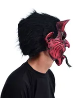 ZagOne Size Studios Classic Devil With Tongue Latex Adult Costume Mask One Size