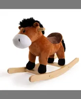 Ponyland Rocking Brown Horse with Sound Rocker