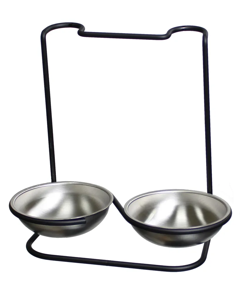 Prodyne Metalla Stainless Steel Double Spoon Rest