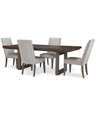 Facets Double Pedestal Dining Furniture