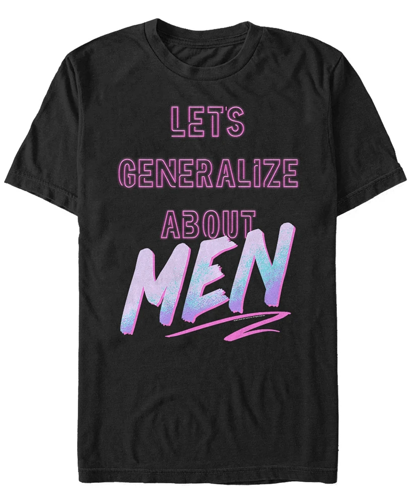 Fifth Sun Men's Lets Generalize About Men Short Sleeve T- shirt