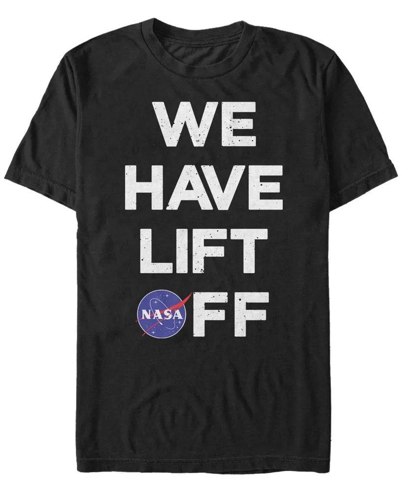 Fifth Sun Nasa Men's We Have Lift Off Text Short Sleeve T-shirt