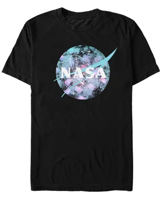 Fifth Sun Nasa Men's Spray Paint Galaxy Logo Short Sleeve T- shirt