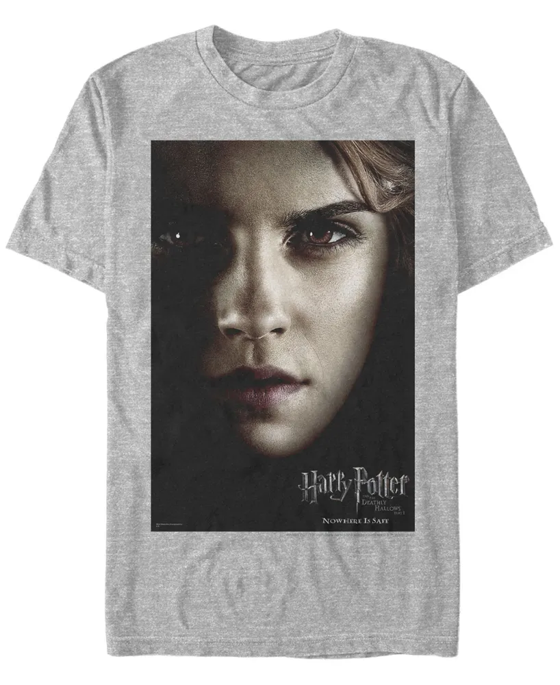 Fifth Sun Harry Potter Men's Deathly Hallows Hermione Big Face Poster Short Sleeve T-Shirt