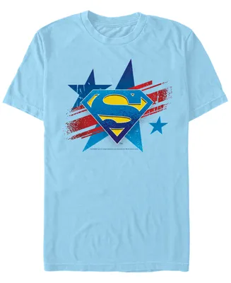 Fifth Sun Dc Men's Superman Stars Logo Short Sleeve T-Shirt