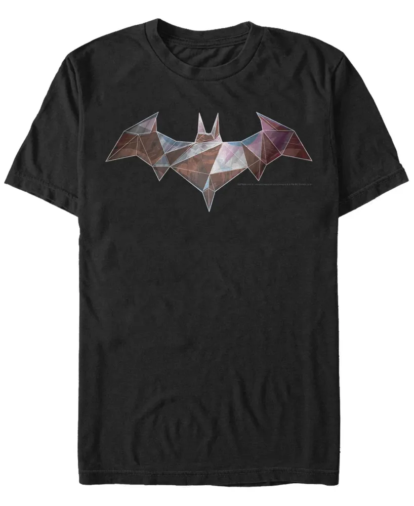 Fifth Sun Dc Men's Batman Geometric Bat Logo Short Sleeve T-Shirt