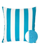 Homey Cozy Olivia Stripe Indoor/Outdoor 2-Pack Decorative Pillows, 20" x