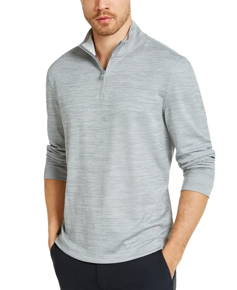 Club Room Men's Quarter-Zip Tech Sweatshirt, Created for Macy's