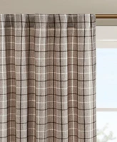 Madison Park Anaheim Plaid Curtain 1 Panel for bedroom, Rob Pocket/Back Tab fit up to 1.25 inches rod Single Living Room