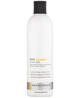 Menscience Daily Shampoo Unscented All Hair Types For Men, 12 oz.