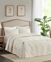 Madison Park Quebec Open Corner Pleated Quilted Bedspread