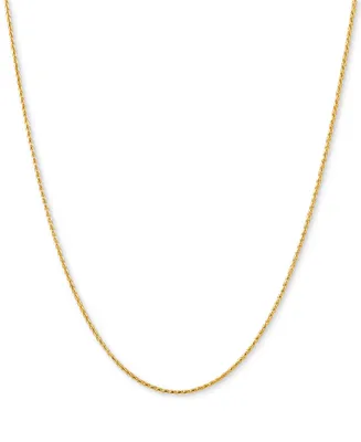 Italian Gold Wheat Link 18" Chain Necklace 14k