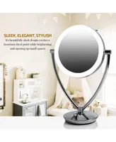 Ovente Lighted Tabletop Makeup Mirror