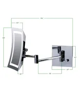 Ovente Wall Mount Mirror with Diffused Led Ring Light