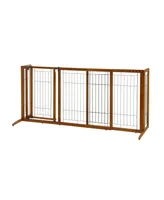 Richell Deluxe Freestanding Pet Gate - Medium