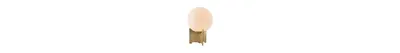 Pearl Table Lamp White & Brushed Bronze