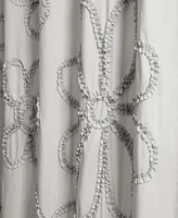 Lush Decor Ruffle Flower Shower Curtain, 72" x