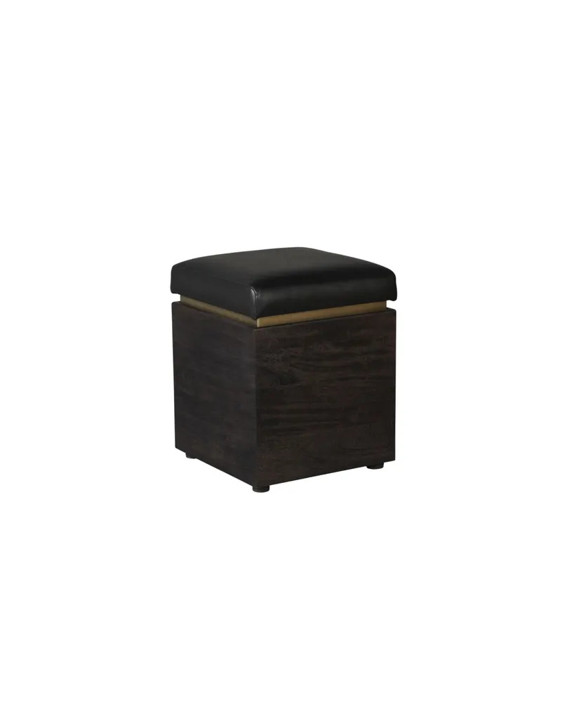 Union Home Solid Wood Storage Ottoman