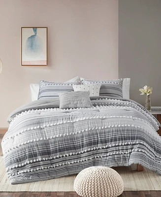Urban Habitat Calum Jacquard 5-Pc. Comforter Set, King/California King
