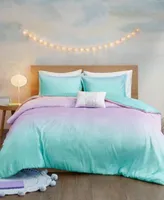 Mi Zone Glimmer Ombre Reversible Duvet Cover Set