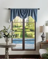 Martha Stewart Collection Naples Backtab Chenille Valance, 52" x 36", Created For Macy's