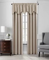 Colette Faux Silk Scalloped Window Valance, 50"x21"