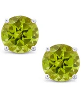 Peridot (1 ct. t.w.) Stud Earrings 14K White or Yellow Gold