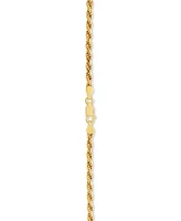 Rope Link 18" Chain Necklace in 18k Gold-Plated Sterling Silver