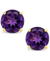 Amethyst (9/10 ct. t.w.) Stud Earrings in 14K White or Yellow Gold