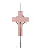 Glitzhome Easter Cross Yard Stake or Wall Decor