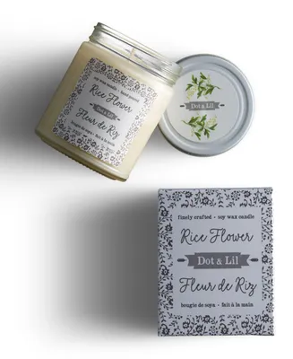 Dot & Lil Rice Flower Soy Candle
