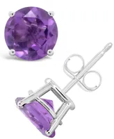 Blue Topaz (3-1/10 ct. t.w.) Stud Earrings Sterling Silver (Also Available Peridot and Amethyst)