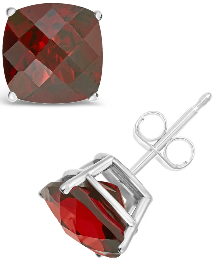 Garnet (5-3/8 ct. t.w.) Stud Earrings in Sterling Silver