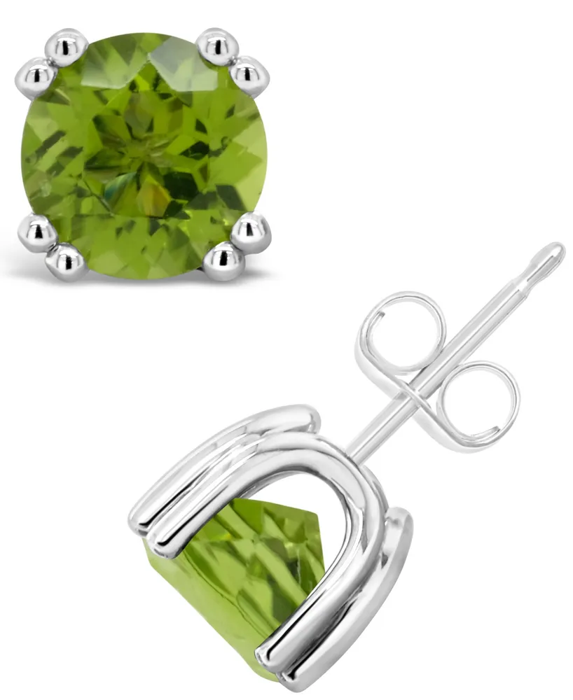 Peridot (2-9/10 ct. t.w.) Stud Earrings in Sterling Silver