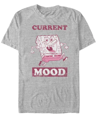 Fifth Sun Men's SpongeBob Mood Short Sleeve Crew T-shirt