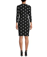 Anne Klein Petite Dot-Print Dress