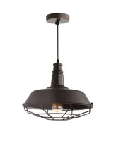 Farmhouse 14.25" Adjustable Industrial Led Pendant