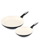 GreenPan Rio Ceramic Nonstick 8"and 10" Frypan Set