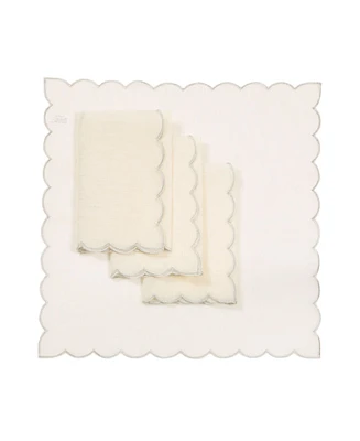 Manor Luxe Sleek Chic Sheer Napkins - Set of 4