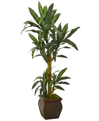 Nearly Natural 62in. Yucca Artificial Plant in Decorative Planter